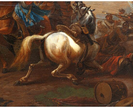 Bottega di Jan van Huchtenburgh (Haarlem, 1647 – Amsterdam, 1733), Battaglia contro i Turchi