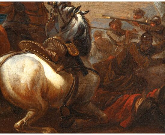 Bottega di Jan van Huchtenburgh (Haarlem, 1647 – Amsterdam, 1733), Battaglia contro i Turchi