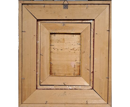 " FIGURA ORIENTALE SEDUTA" - OLIO SU TAVOLA - EUGENIO CECCONI (1842 - 1903)