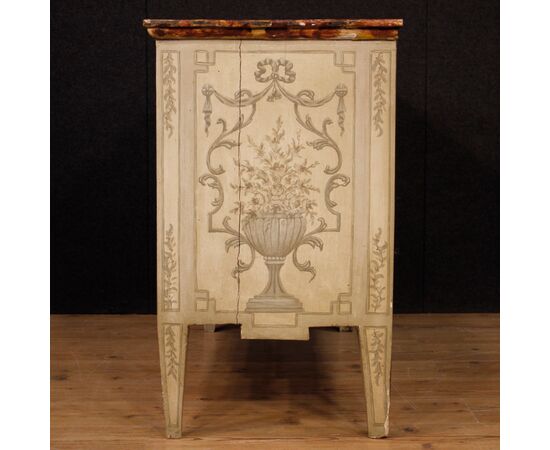 Italian lacquered and painted Louis XVI style dresser