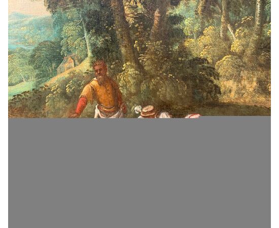 Pauwels Franck, detto Paolo Fiammingo (Anversa 1540 ca. - Venezia 1596) - Parabola del diavolo che semina zizzania.