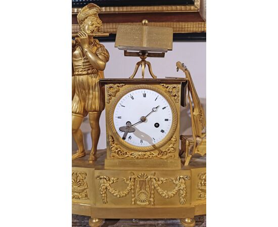 Late 18th Century Gilt Neoclassical Clock