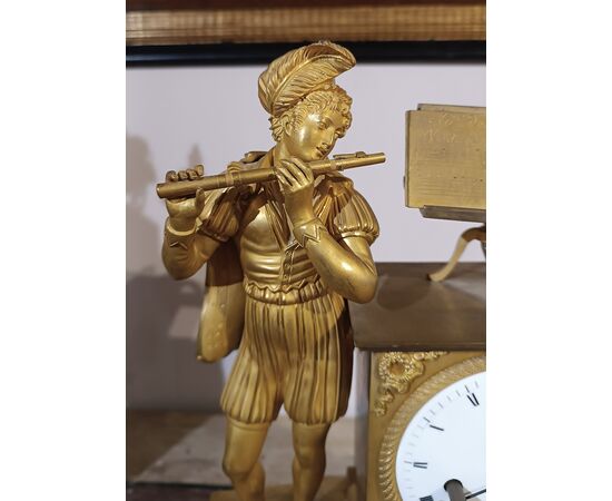 Late 18th Century Gilt Neoclassical Clock