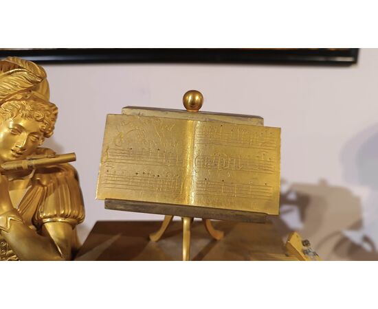 Late 18th Century Gilt Neoclassical Clock