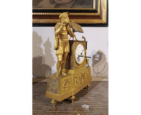 Late 18th Century Gilt Neoclassical Clock
