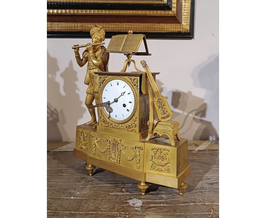 Late 18th Century Gilt Neoclassical Clock