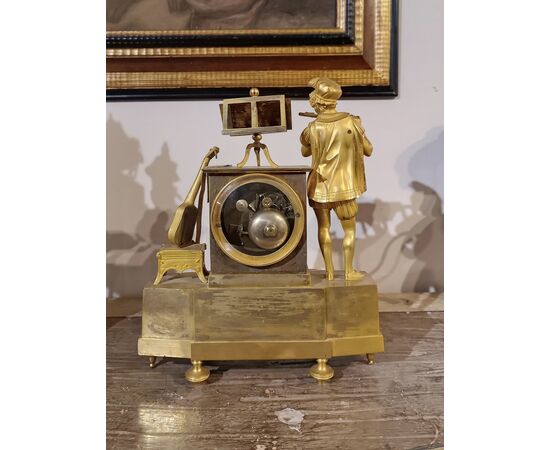 Late 18th Century Gilt Neoclassical Clock