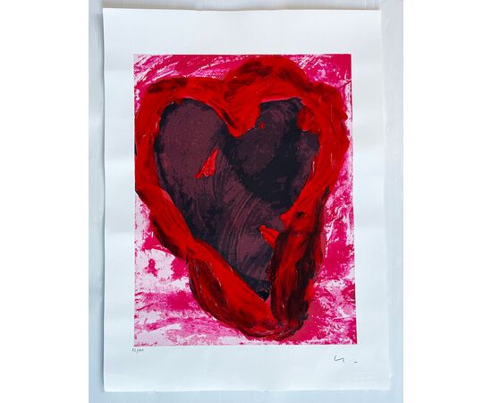 "Senza titolo (CUORE)" - Mario Schifano (1934-1998)