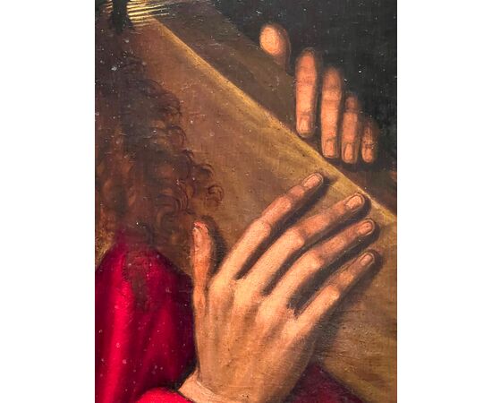 Tavola con “Cristo porta croce”