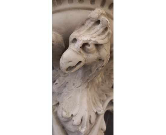 Pair of carved marble corbels