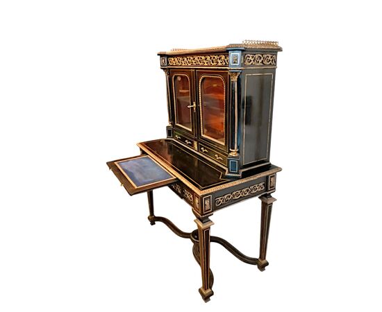 Scrittoio stile Luigi XVI con vetrina