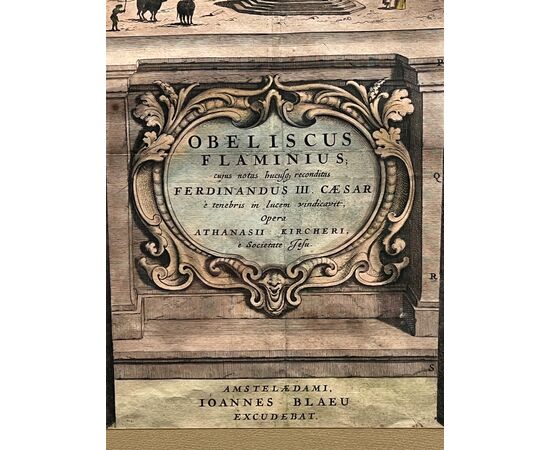 Blaeu, incisione obeliscus Flaminius