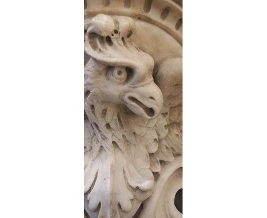 Pair of carved marble corbels