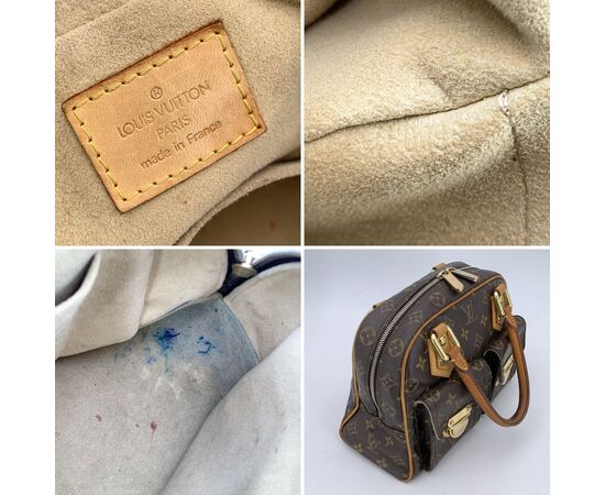 LOUIS VUITTON Borsa a Mano in Tela Col. Marrone Manhattan M