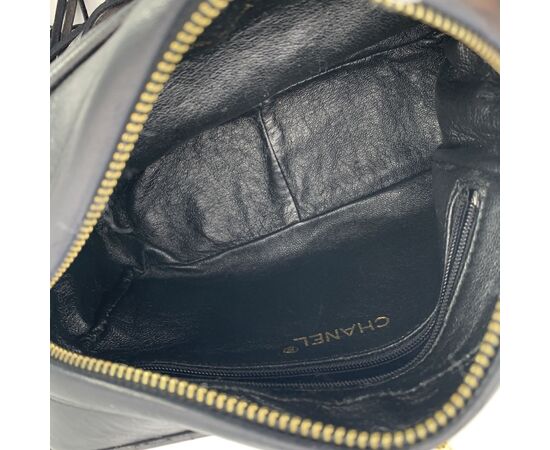 CHANEL Borsa a Tracolla Vintage in Pelle Col. Nero Camera S