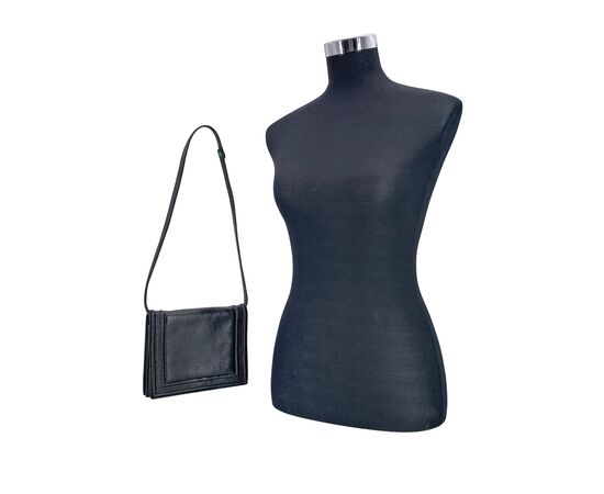 YVES SAINT LAURENT Borsa a Tracolla Vintage in Pelle Col. Nero S