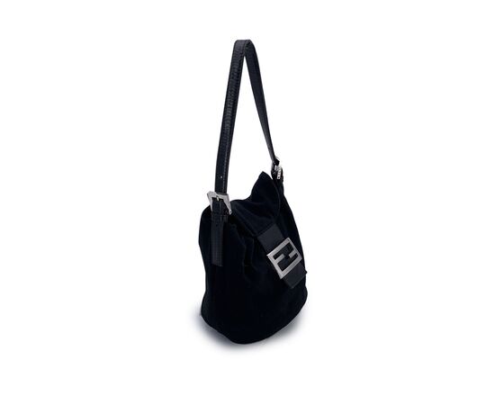 FENDI Borsa a Tracolla in Tela Col. Nero Baguette S