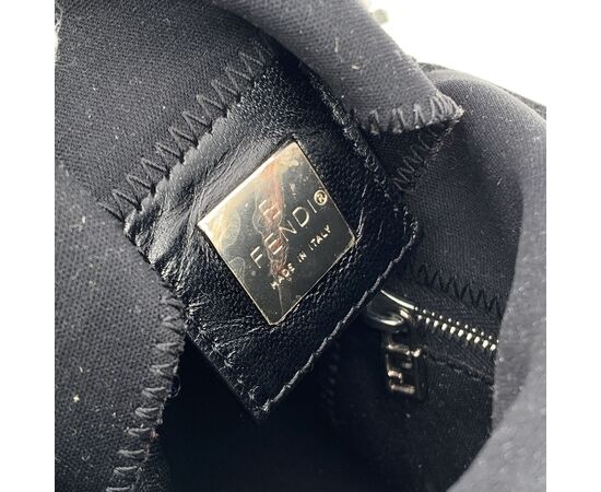 FENDI Borsa a Tracolla in Tela Col. Nero Baguette S