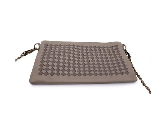 BOTTEGA VENETA Borsa a Tracolla in Pelle Col. Marrone Pouch S