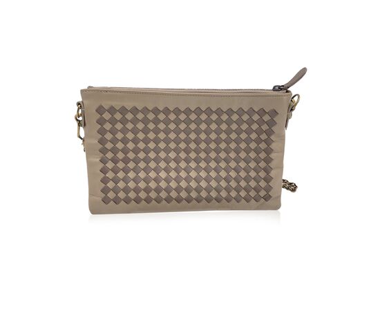 BOTTEGA VENETA Borsa a Tracolla in Pelle Col. Marrone Pouch S