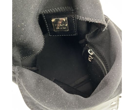 FENDI Borsa a Tracolla in Tela Col. Nero Baguette S