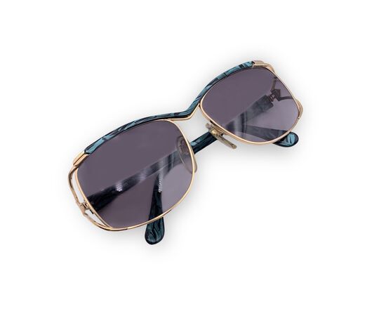 Occhiali da Sole Vintage in Metallo Col. Oro
