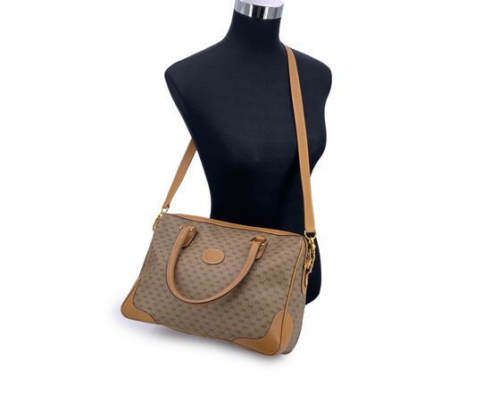 GUCCI Borsa a Mano Vintage in Tela Col. Beige M