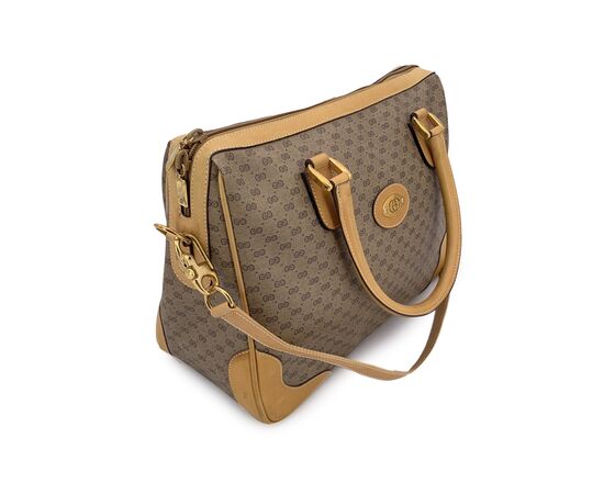 GUCCI Borsa a Mano Vintage in Tela Col. Beige M