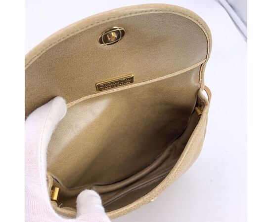 DIOR Borsa a Tracolla Vintage in Pelle Col. Beige S