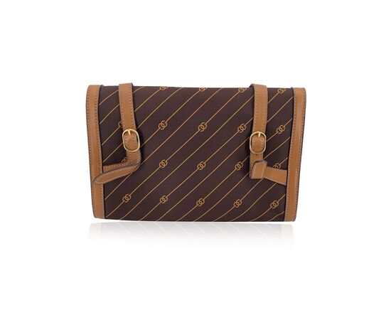 GUCCI Borsa a Tracolla Vintage in Tela Col. Marrone M