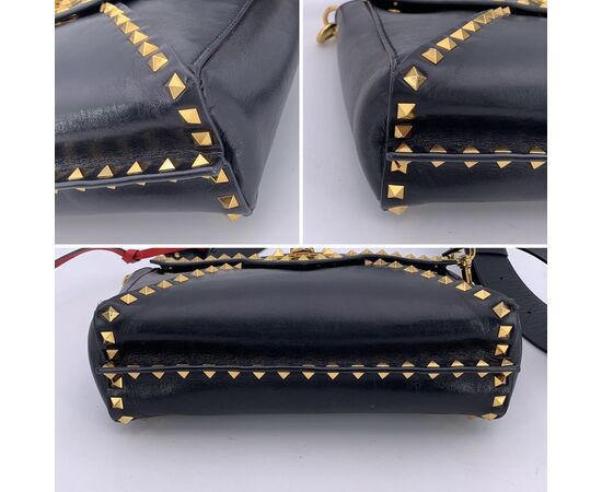 VALENTINO GARAVANI Borsa a Tracolla in Pelle Col. Nero Rockstud M