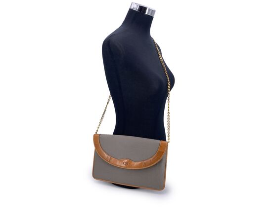 DIOR Borsa a Tracolla Vintage in Pelle Col. Grigio S