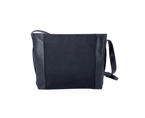 CELINE Borsa a Tracolla Vintage in Cotone Col. Nero M