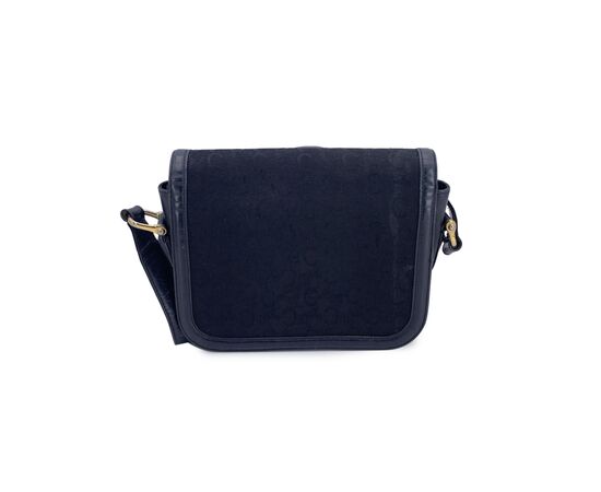 CELINE Borsa a Tracolla Vintage in Tela Col. Nero Clasp box M