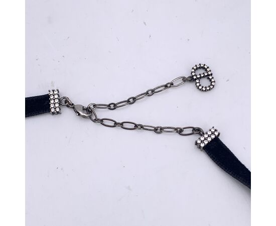 DIOR Collana in Tela Col. Nero J'adior