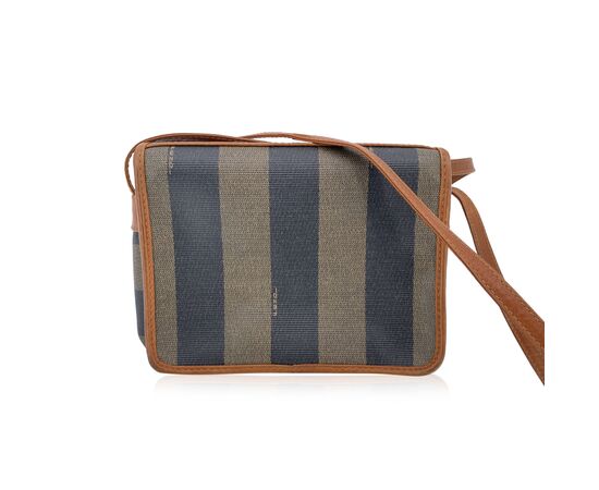 FENDI Borsa a Tracolla Vintage in Tela Col. Marrone S