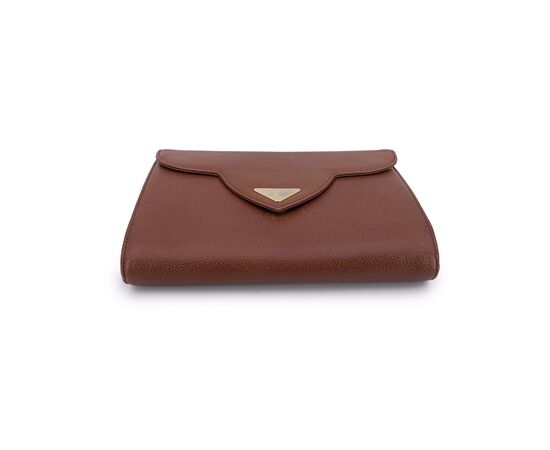 YVES SAINT LAURENT Pochette Vintage in Pelle Col. Marrone S