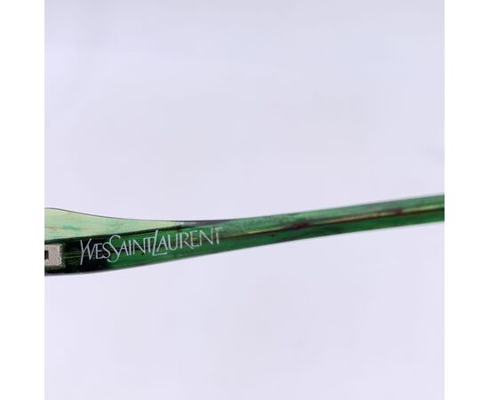 YVES SAINT LAURENT Occhiali da Sole Vintage in Acetato Col. Verde