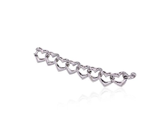 YVES SAINT LAURENT Bracciale Vintage in Metallo Col. Argento