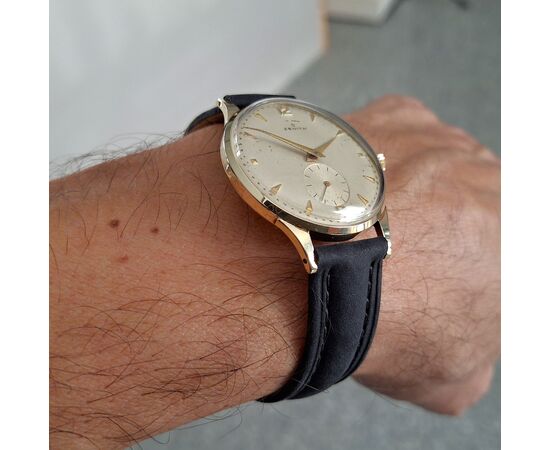Zenith 14k gold watch, caliber 106, year 1949