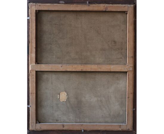 Scuola Francese; Madonna con bambino, XVII secolo, olio su tela