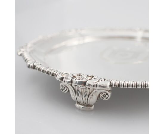 George IV sterling silver salver, Paul Storr, London, 1825