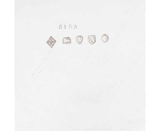 Queen Victoria sterling silver salver, Martin, Hall & Co Ltd, London, 1888