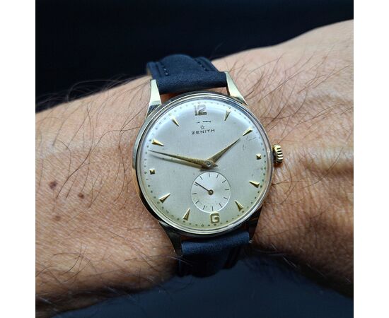 Zenith 14k gold watch, caliber 106, year 1949