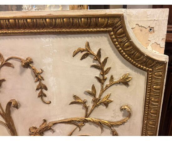 PAN433 - Lacquered, carved and gilded altar frontal, 18th century, dimensions cm L 210 x H 104 x D 7