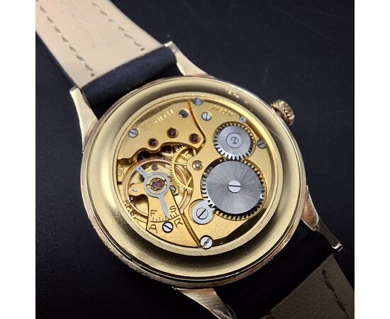 Zenith 14k gold watch, caliber 106, year 1949