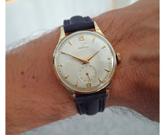 Zenith 14k gold watch, caliber 106, year 1949