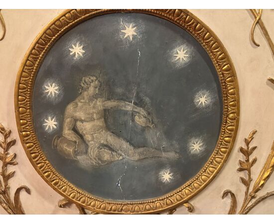 PAN433 - Lacquered, carved and gilded altar frontal, 18th century, dimensions cm L 210 x H 104 x D 7