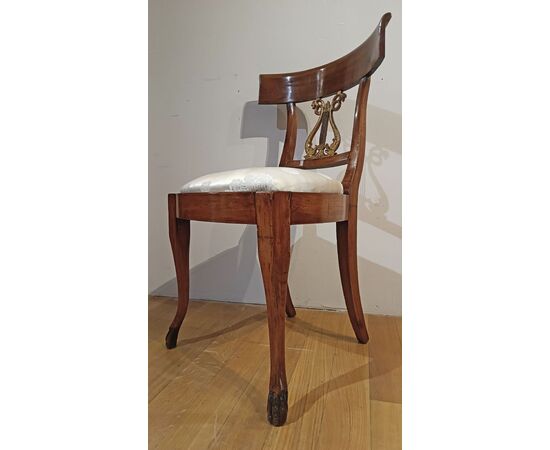 DIECI SEDIE IMPERO IN CILIEGIO PRIMO XIX SECOLO