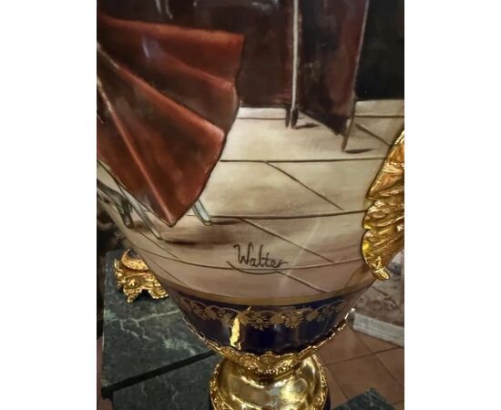 
Coppia di Vasi Monumentali Stile Sèvres